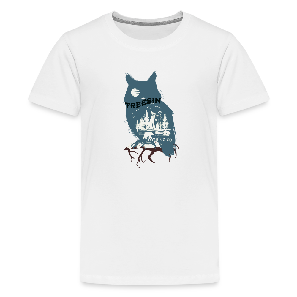 Owl and Friends - Kids' Premium T-Shirt - white