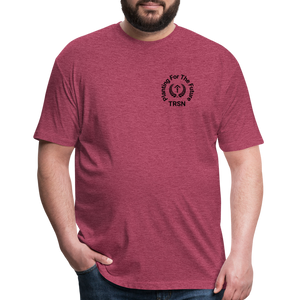 PFTF - Fitted T-Shirt - heather burgundy