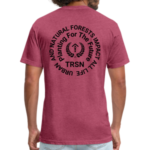 PFTF - Fitted T-Shirt - heather burgundy