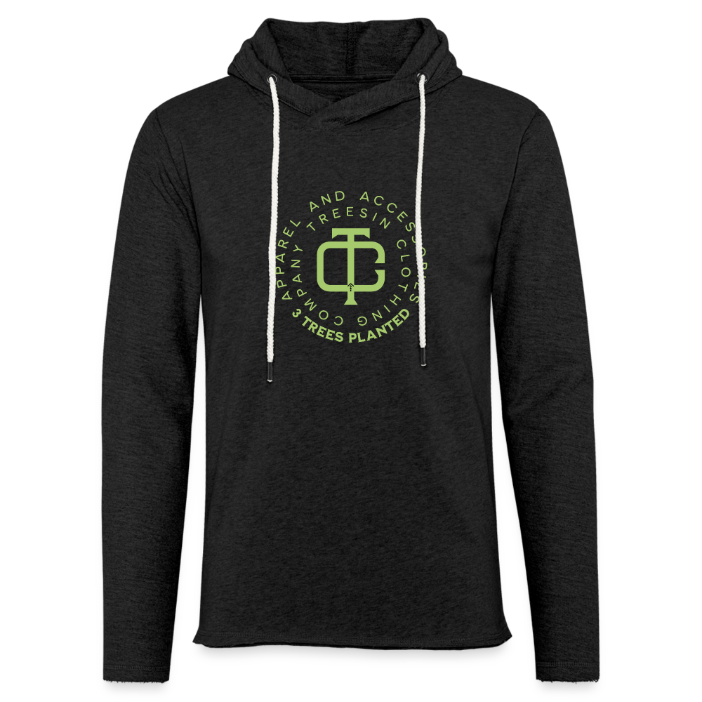 Basic - Unisex Lightweight Terry Hoodie - charcoal grey