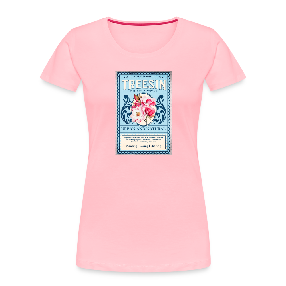 Floral Perfume - Women’s Organic T-Shirt - pink