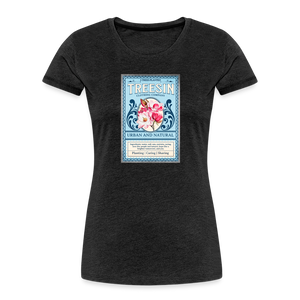 Floral Perfume - Women’s Organic T-Shirt - charcoal grey