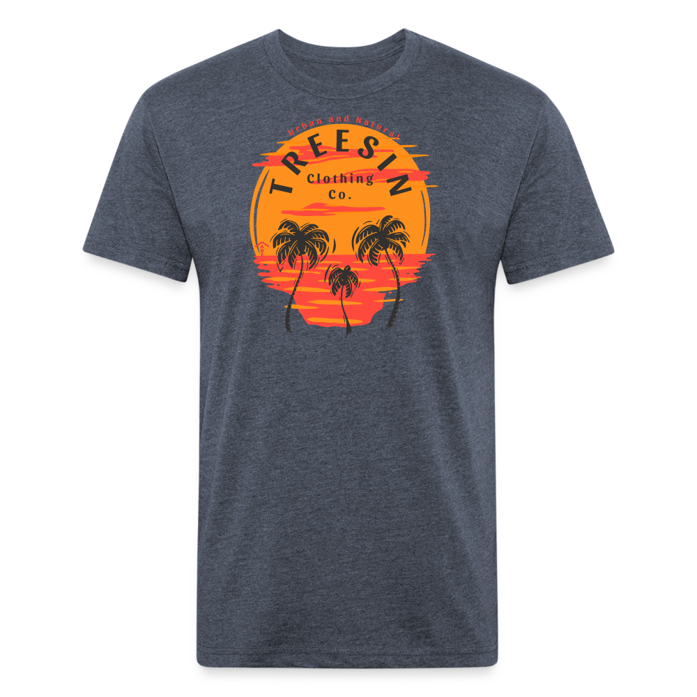 Happy Face - Men's T-Shirt - heather navy