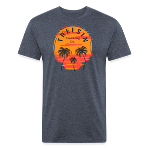 Happy Face - Men's T-Shirt - heather navy