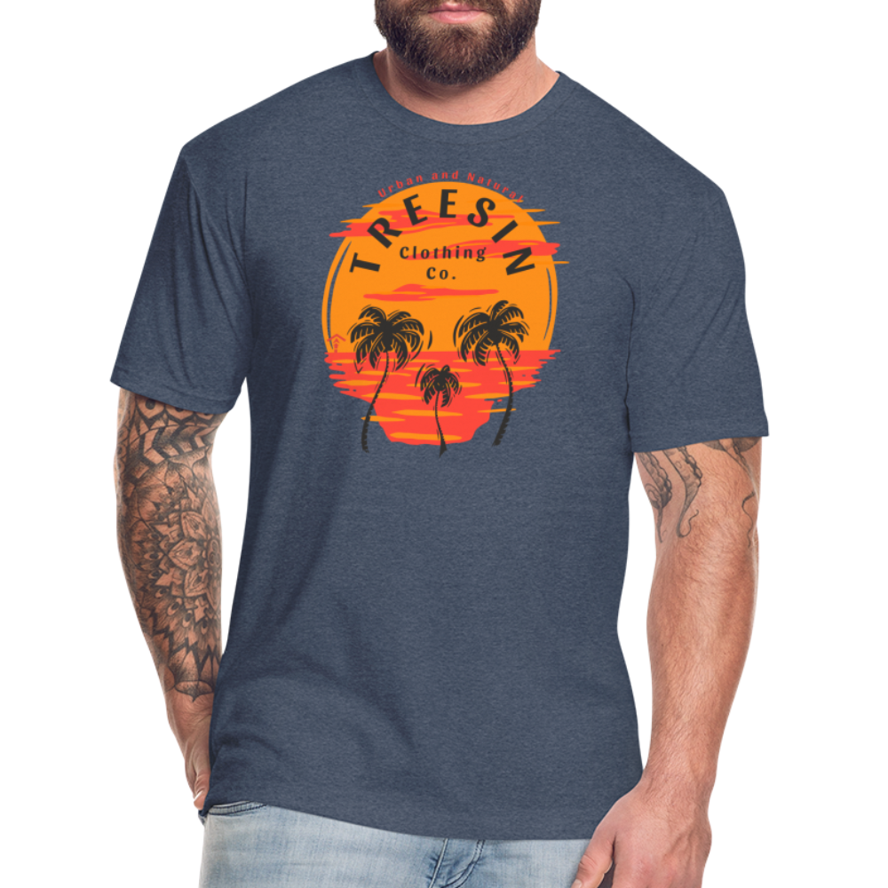 Happy Face - Men's T-Shirt - heather navy