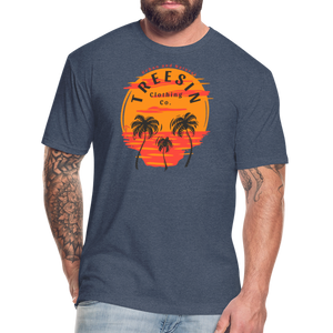 Happy Face - Men's T-Shirt - heather navy