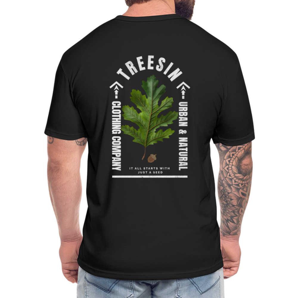 Just A Seed - Fitted T-Shirt - black