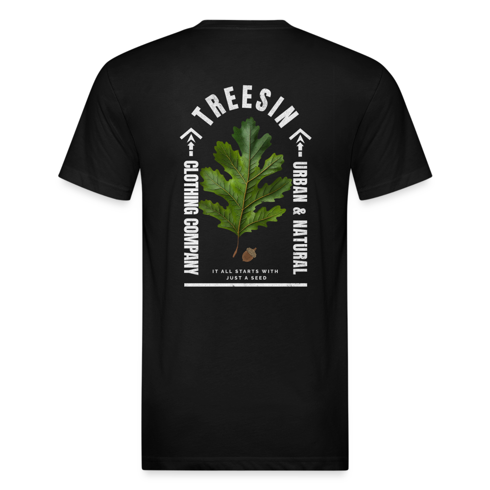 Just A Seed - Fitted T-Shirt - black