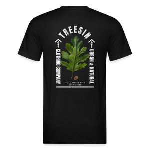 Just A Seed - Fitted T-Shirt - black