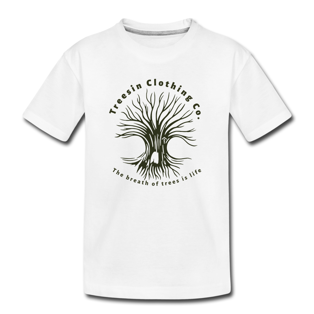 Tree Breath - Kids' T-Shirt - white