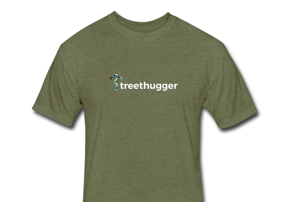 Treethugger (front & back) - Men's T- Shirt - heather military green