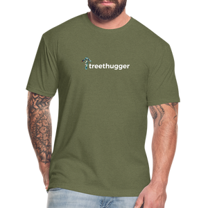 Treethugger (front & back) - Men's T- Shirt - heather military green