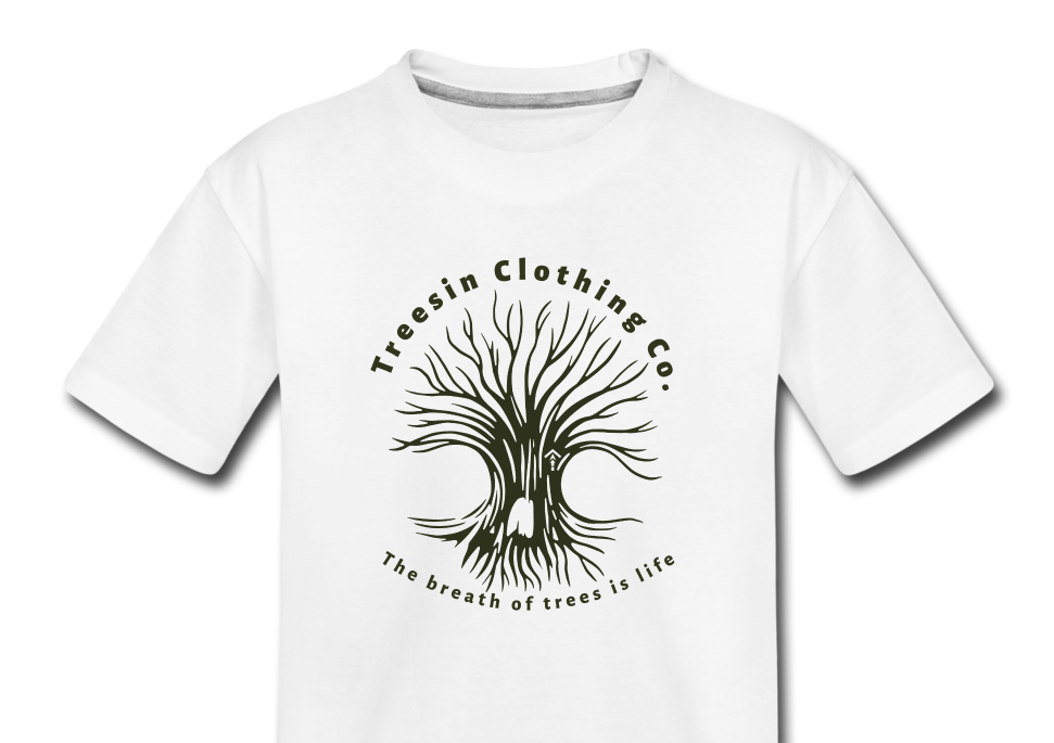 Tree Breath - Kids' T-Shirt - white