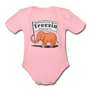 Elephant on Parade - Organic Bodysuit - light pink