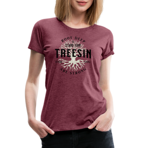 Root Deep - Women’s T-Shirt - heather burgundy