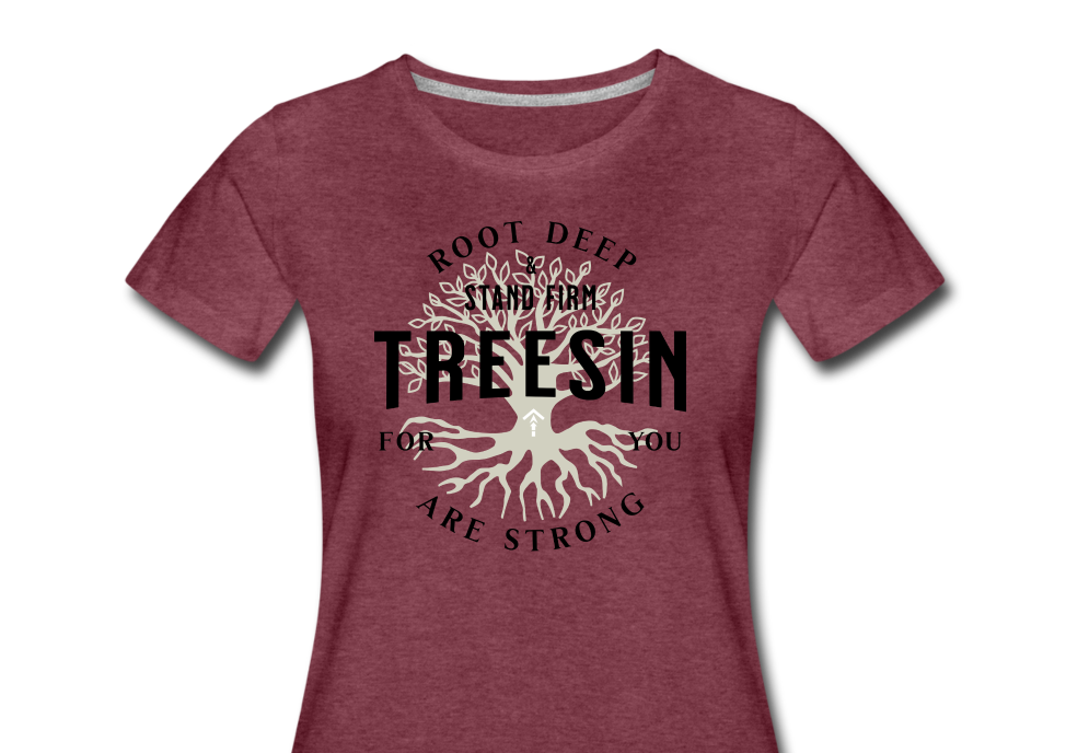 Root Deep - Women’s T-Shirt - heather burgundy