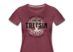 Root Deep - Women’s T-Shirt - heather burgundy