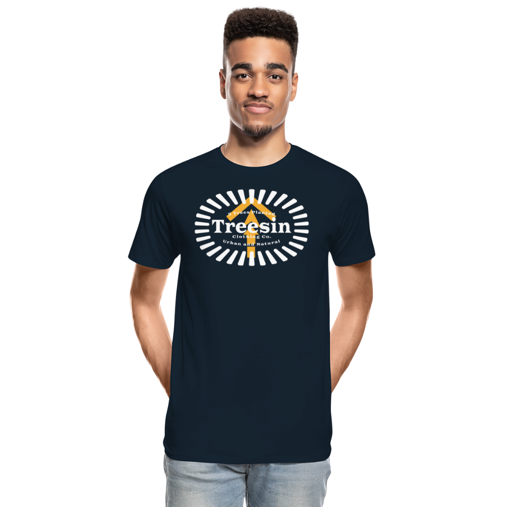 Radiating Outward - Men's T-Shirt - deep navy