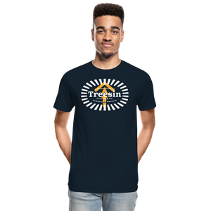 Radiating Outward - Men's T-Shirt - deep navy