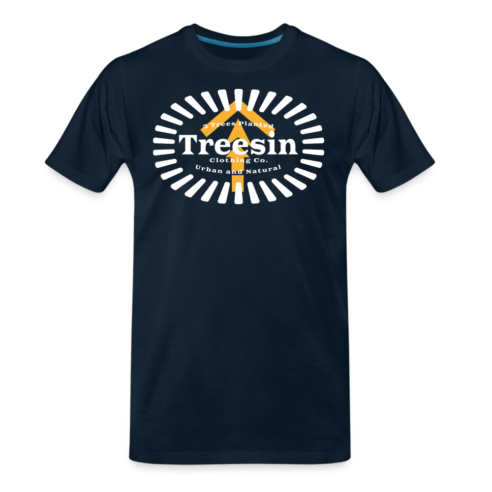 Radiating Outward - Men's T-Shirt - deep navy