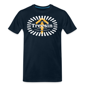 Radiating Outward - Men's T-Shirt - deep navy