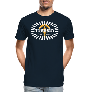 Radiating Outward - Men's T-Shirt - deep navy